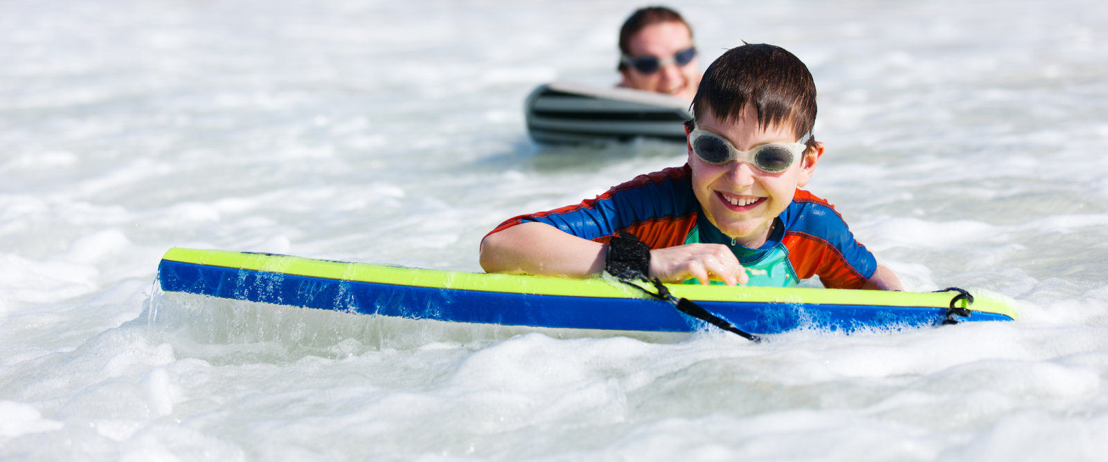 Bodyboarding the surf in Pembrokeshire