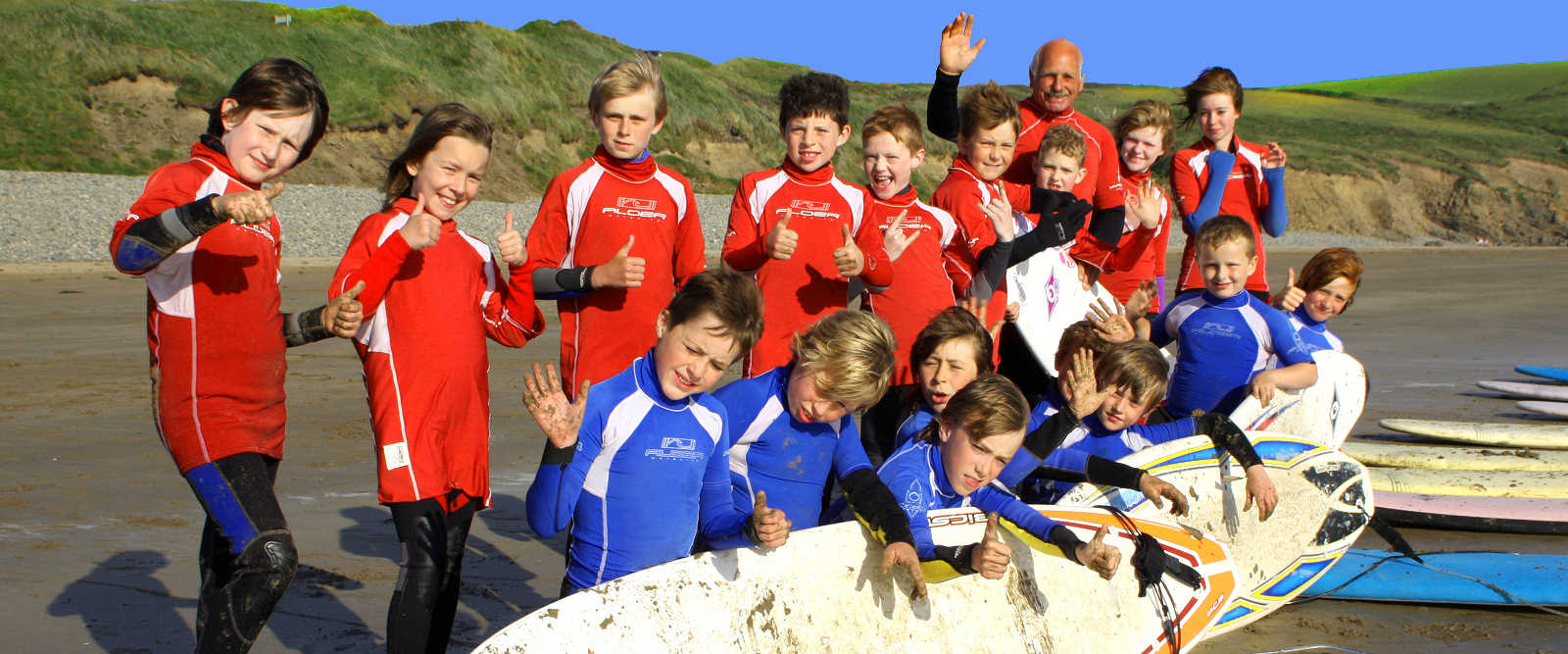 School and club surfing and watersports adventure